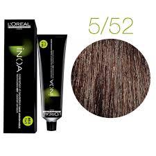 Inoa 5.52 Ammonia Free Hair Color, Iridescent Mahogany Light Brown 60g