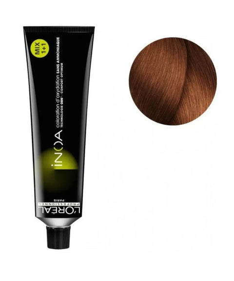 Inoa 7.35 Ammonia Free Hair Color, Gold Mahogany Blonde 60g