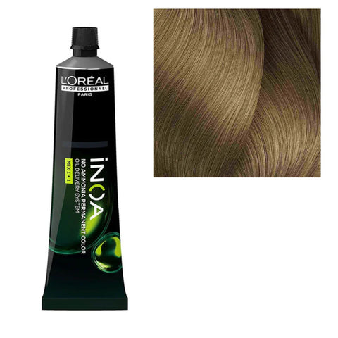 Inoa 8.13 Ammonia Free Hair Color, Ash Gold Light Blonde 60g