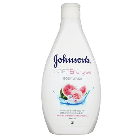 Johnson's Soft and Energise Body Wash Watermelon and Rose 400ml