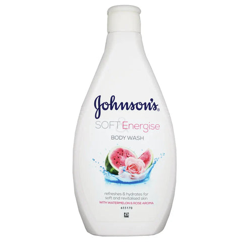 Johnson's soft and energise body wash watermelon and rose 400ML