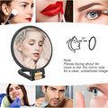 Jumbo Rich 30x Magnifying Round Mirror with Stand, image 4