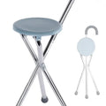Jumbo Rich Folding Walking Cane With Seat