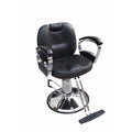 Jumbo Rich Hydraulic Salon Chair with Footrest, Black