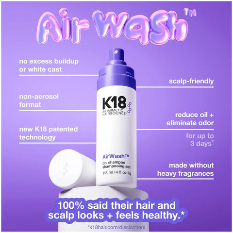 K18 AirWash Dry Shampoo 118ml, image 3