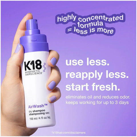 K18 AirWash Dry Shampoo 118ml, image 4