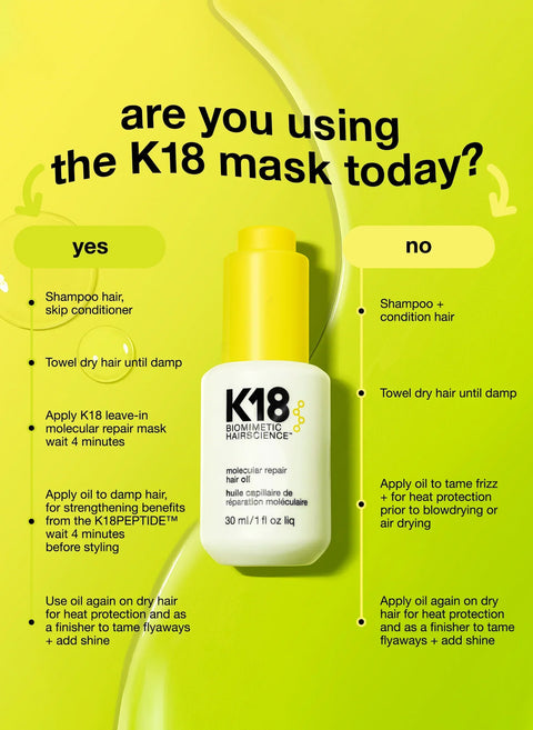 K18 Hair Molecular Repair Hair Oil 30ml, image 4