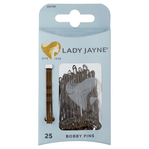 Lady Jayne Bob Pins Brn 4.5cm PK 50 2608BR