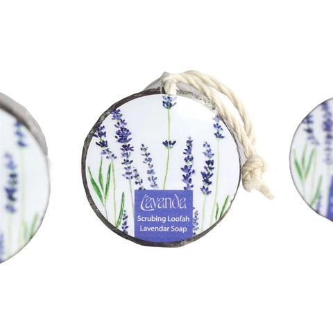 Lavanda Scrubbing Loofa Soap