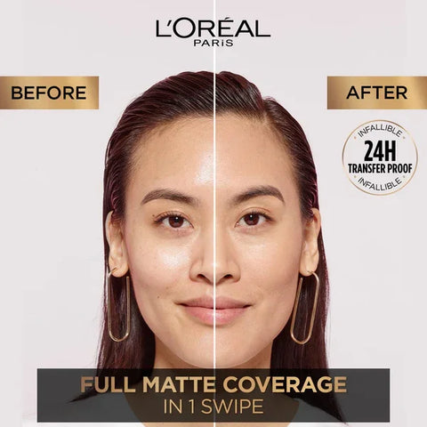 L'Oreal Infallible 24H Fresh Wear Foundation in a Powder, 180 Rose Sand, image 4