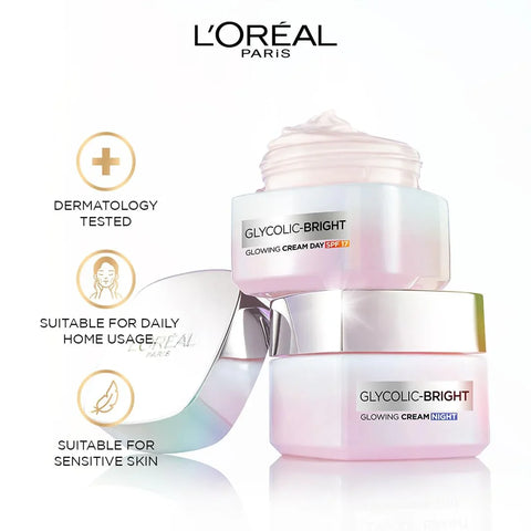 L'Oreal Paris Glycolic Bright Night Cream 50ml, image 3