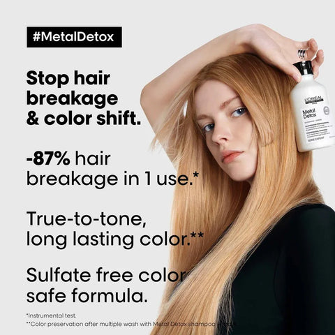 L'Oreal Professionnel Metal Detox Anti Metal Cleansing Cream Shampoo 300ml, image 4