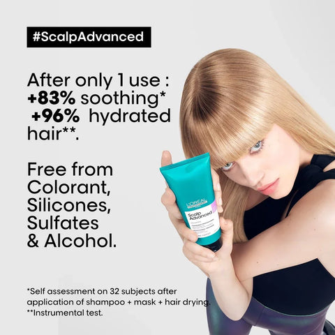 L'Oreal Professionnel Scalp Advanced Anti Discomfort Intense Soother Treatment 200ml, image 4