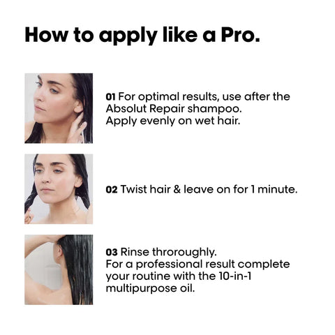 L'Oreal Professionnel Serie Expert Absolut Repair Golden Mask 250ml, image 4