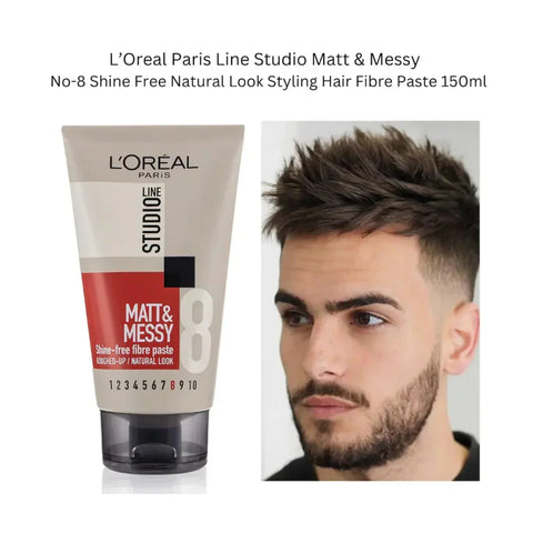 L'Oreal Studio Line Matt and Messy Fibre Paste 150ml, image 2