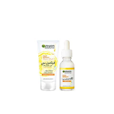 GARNIER FAST BRIGHT BOOSTER SERUM AND DAY CREAM BUNDLE