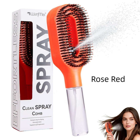 One-Click Spray Anti-Frizz Hair Brush