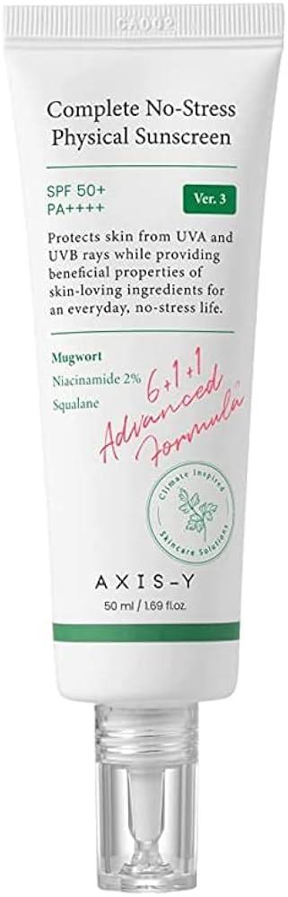 Axis-Y Complete No-Stress Physical Sunscreen SPF50+ 50ml