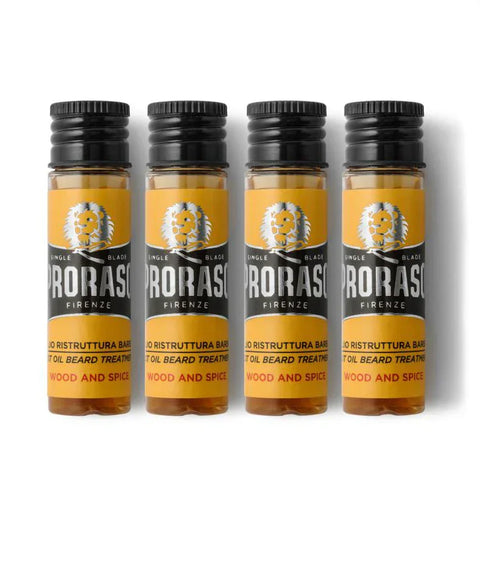 Proraso Hot Oil Beard Treatment Wood and Spice 4 x 17ml, image 2