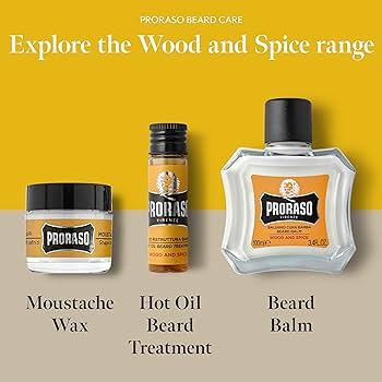 Proraso Hot Oil Beard Treatment Wood and Spice 4 x 17ml, image 4