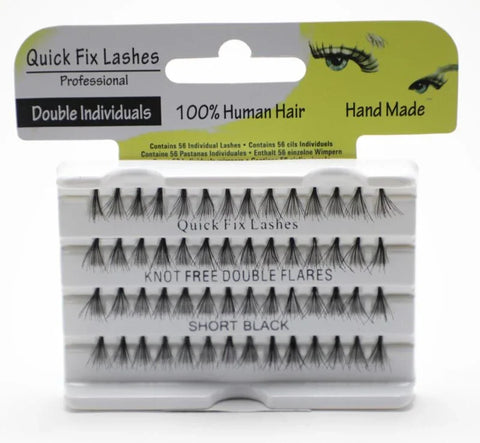 Quick Fix Individual Double Flare Lashes Short Black