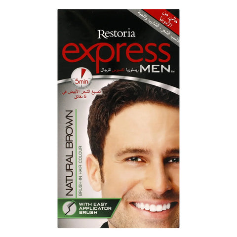 Restoria Express Natural Brown Hair and Beard Color