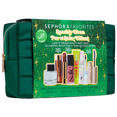 SEPHORA HOLIDAY SPARKLY CLEAN BEAUTY KIT