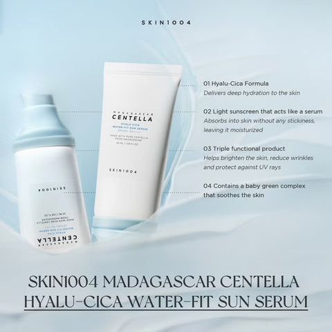 SKIN1004 Hyalu Cica Water Fit Sun Serum SPF50+, image 5