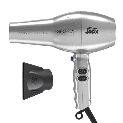 Solis Swiss Perfection 360 Ionic Pro Hair Dryer Silver, image 2