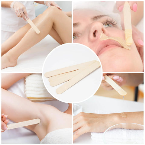 Style Wooden Wax Applicator Sticks Pack, image 2