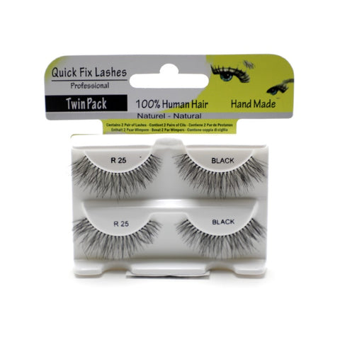 QUICK FIX LASHES TWIN PACK R25 BLACK