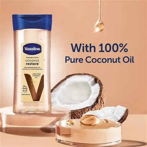 Vaseline Coconut Body Oil 200ml, image 2