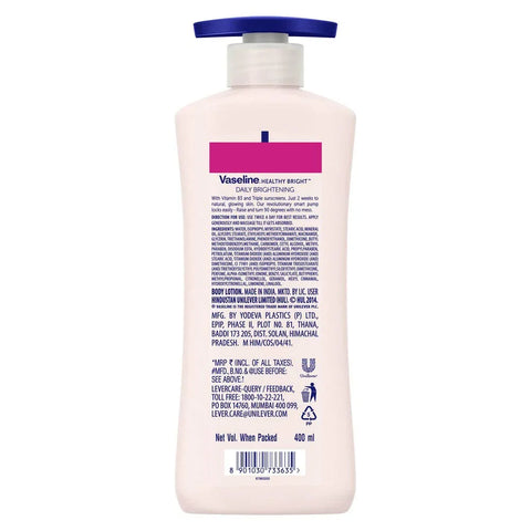 Vaseline Daily Brightening Body Lotion 400ml, image 3