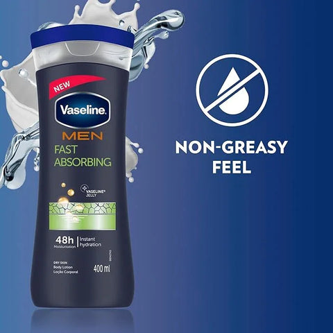 Vaseline Men Fast Absorbing Body Lotion 400ml, image 3