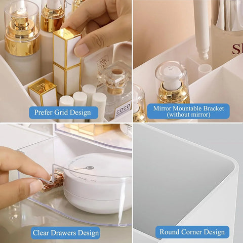 VNTY Makeup Organizer White, image 3