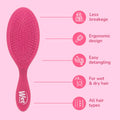 Wet Brush Original Detangler, Frost Pink, image 2