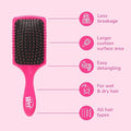 Wet Brush Paddle Detangler, Pink, image 3