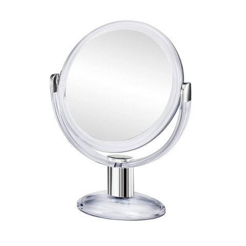 Beauty Glam Superior Mr0724 Mirror Round With Stand Pm X7 Clear