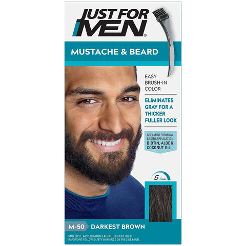 Just For Men M50 Darkest Brown E1125 - Moustache & Beard