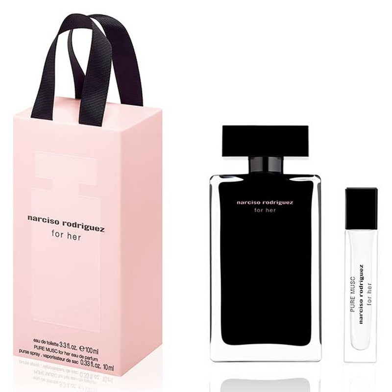 Narciso Rodriguez For Her EDT 100ML Pure Musc EDP 10ML Travel Set