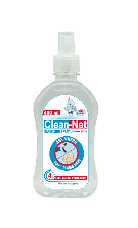 Clean-Net Anti Bacteria Sanitizing Spray 400ml