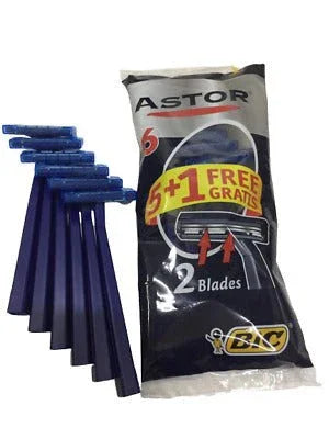 Bic Astor Twin Shaving Razors 5 Plus 1 Free, image 2