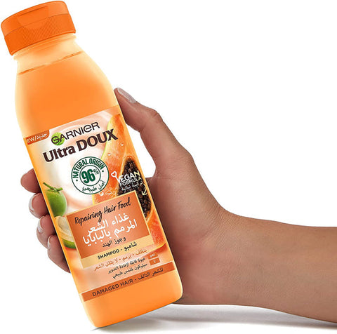 Garnier Ultra Doux Hair Food Papaya & Amla Shampoo 350ml