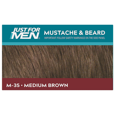 Just For Men M35 Medium Brown E1110 - Moustache & Beard