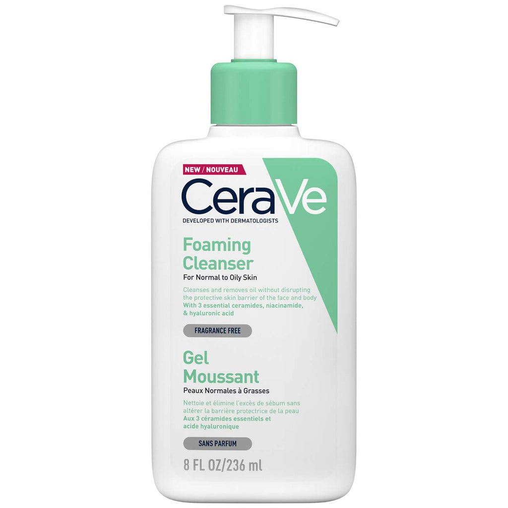 CeraVe Foaming Cleanser with Niacinamide for Normal to Oily Skin 236ml - IZZAT DAOUK Lebanon