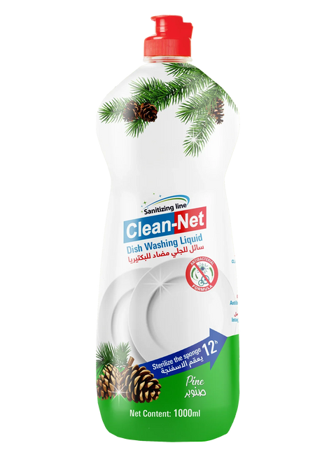 Clean Net Antibacterial Dishwashing Liquid Pine 1000ml