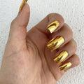Dr. Schmidt Runway Style Gold Mirror Nails - IZZAT DAOUK Lebanon