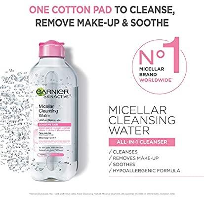 Garnier Micellar Cleansing Water Sensitive Skin 400ml, image 2
