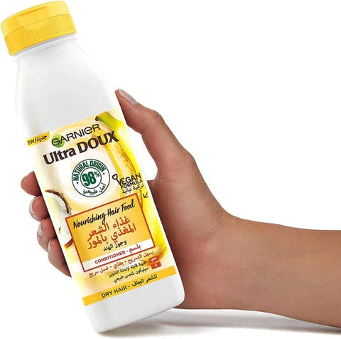 Garnier Ultra Doux Hair Food Banana and Shea Conditioner 350ml, image 2