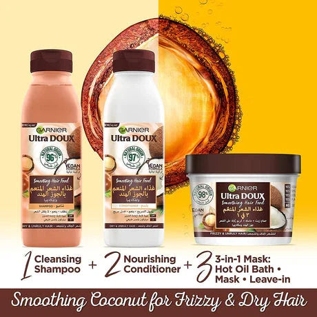 Garnier Ultra Doux Hair Food Coconut and Macadamia Conditioner 350ml, image 4